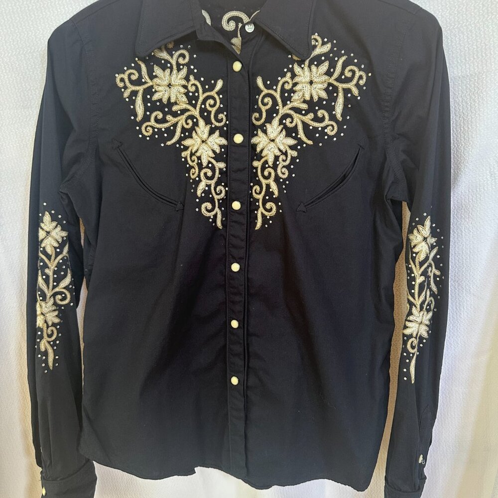 Ralph Lauren Embroidered & Studded Button Down